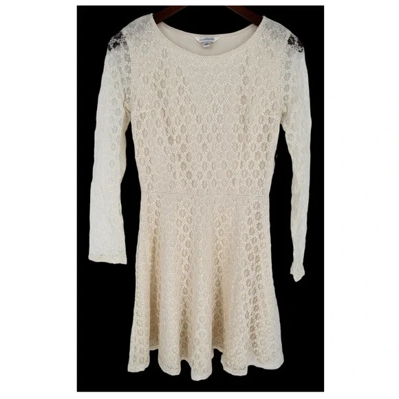 chinese dress ladies Lace Cutout Half Sleeve Mini Dress Blush Pink / M